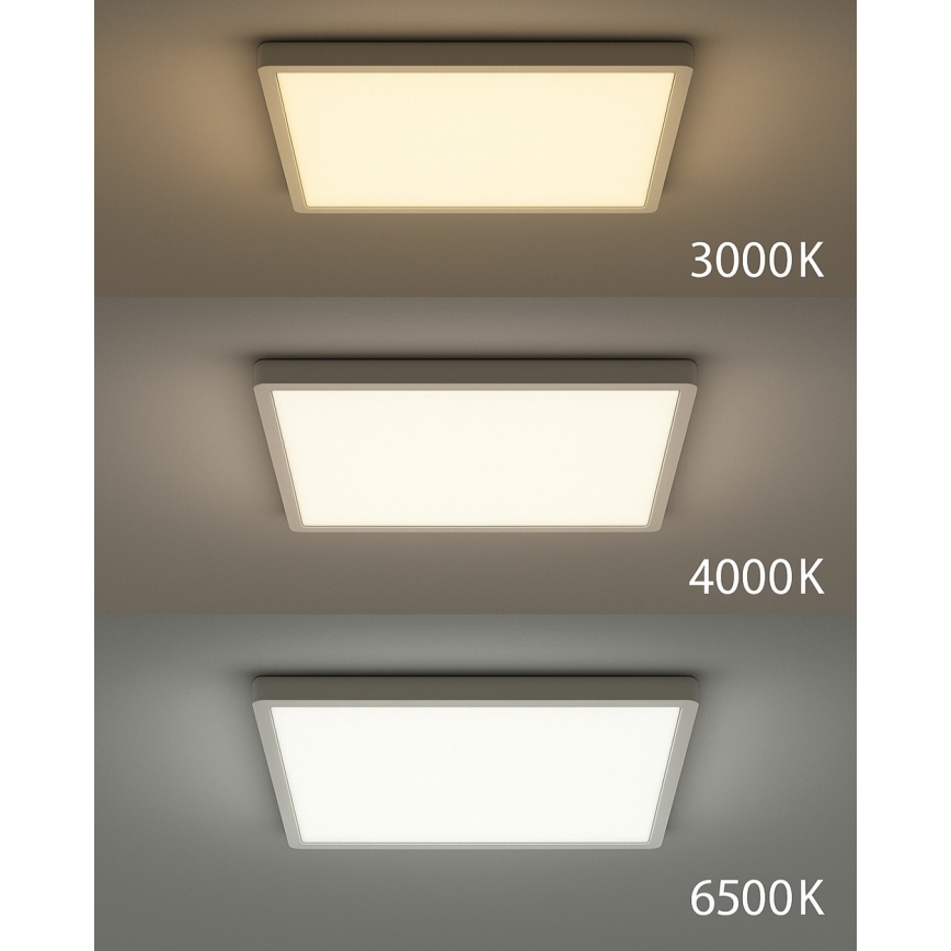 Plafoniera a LED LED/32W/230V 3000/4000/6500K 40x40 cm bianca